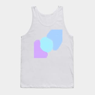 Blue purple watercolor art Tank Top